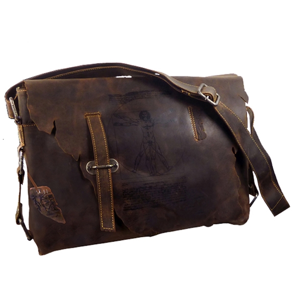 Laptop Taske Crossbody Med Vinci Anatomy Motiv