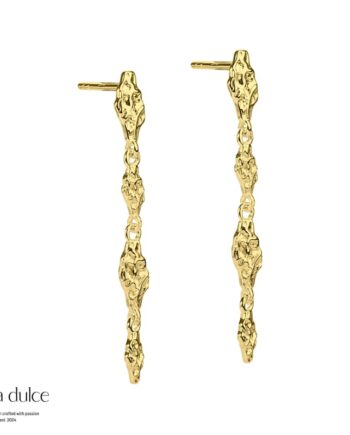 Mila Stud Long  Golden