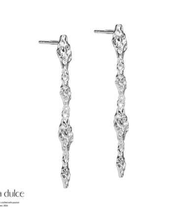 Mila Stud Long  Silver