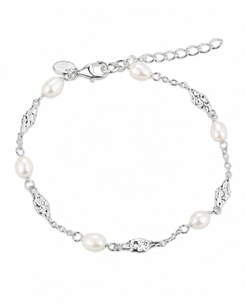 Milena Pearl Bracelet  Silver