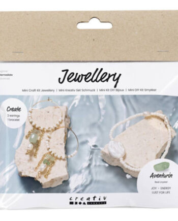 Mini Diy Kit Smykker Aventurinmix Armbånd øreringe