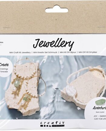 Mini Diy Kit Smykker Aventurinmix Armbånd øreringe Creativ Company