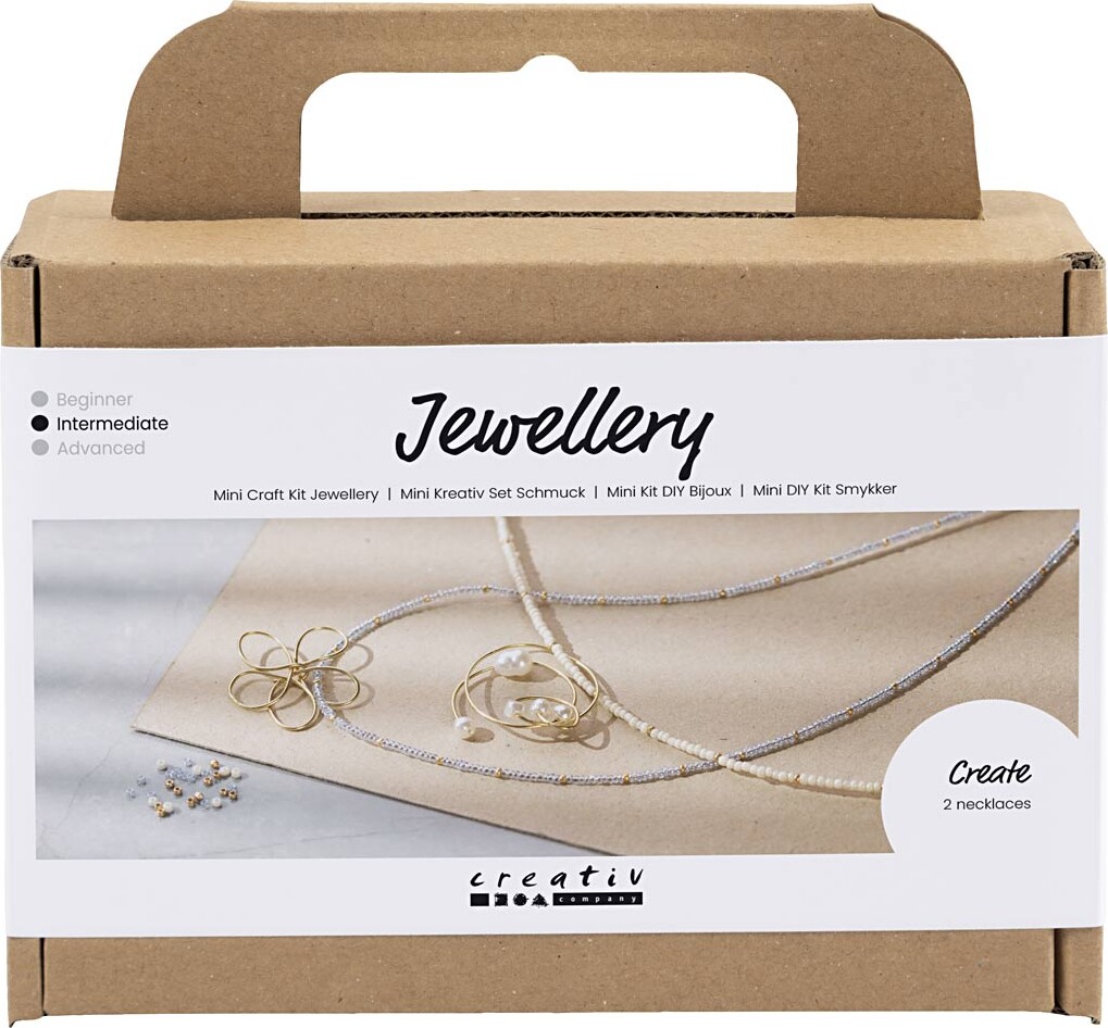 Mini Diy Kit Smykker Halskæde Med Wirevedhæng Forgyldt Creativ Company