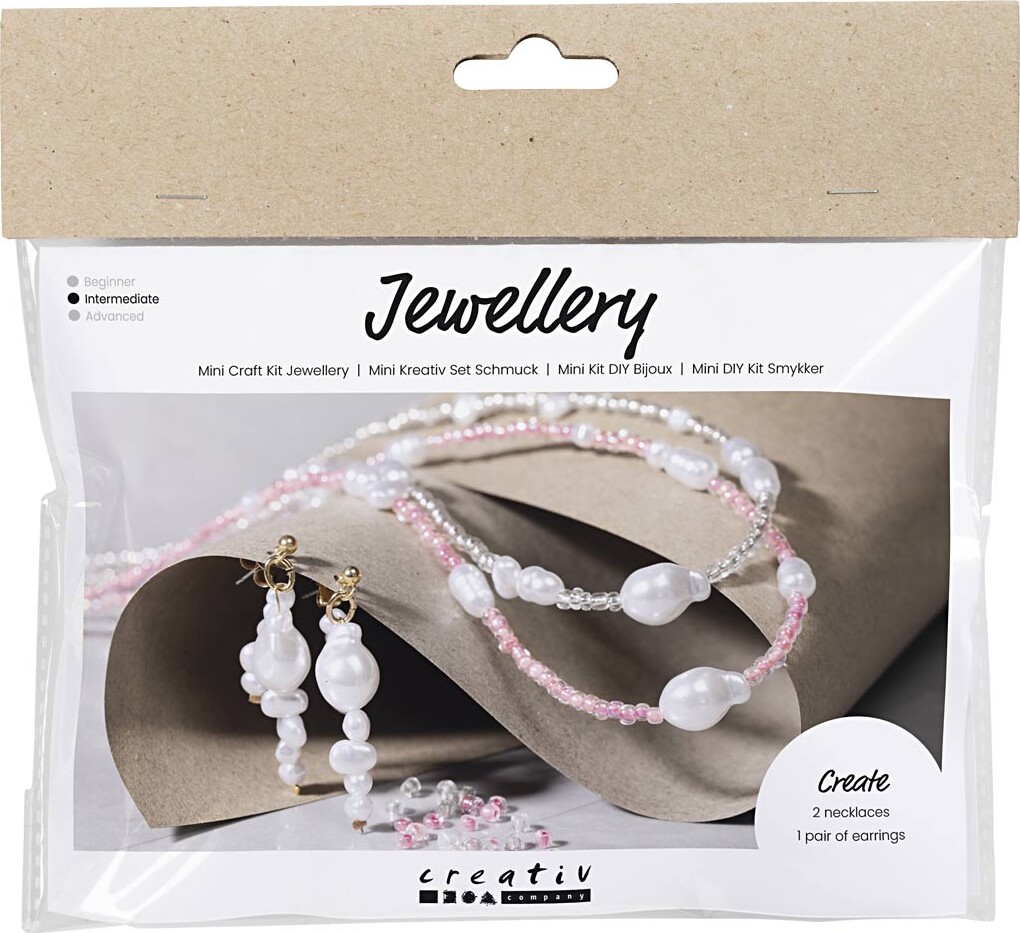 Mini Diy Kit Smykker Halskæder øreringe Glans 1pk Creativ Company