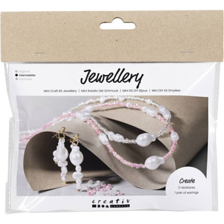 Mini Diy Kit Smykker Halskæder øreringe Glans