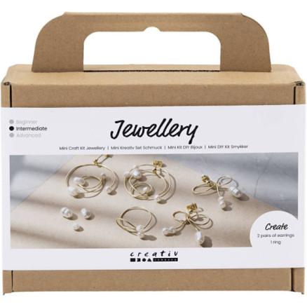 Mini Diy Kit Smykker øreringe Med Wire Forgyldt