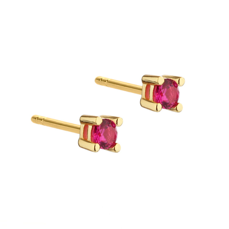 Mini Kaya Pink Earstud Golden