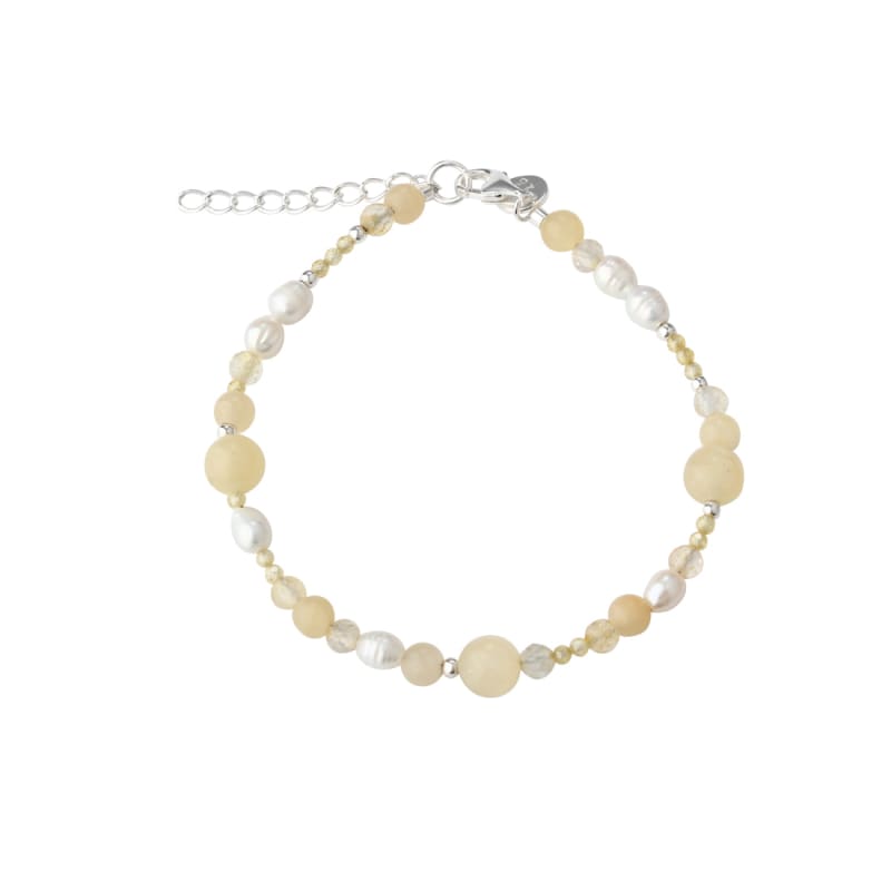 Moonlight Pearl Bracelet  Silver
