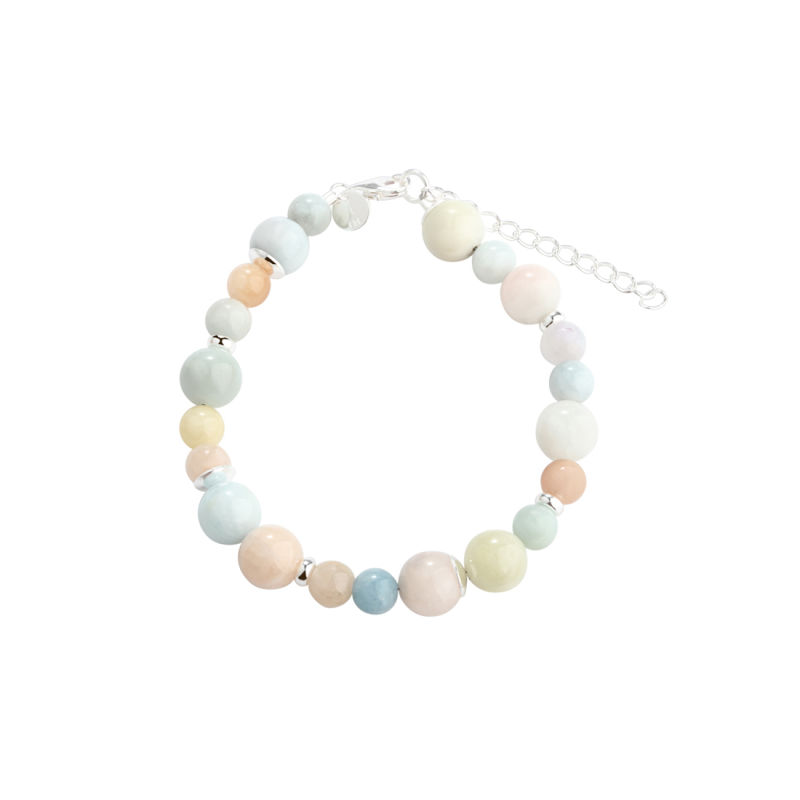 Morganite Dream Bracelet  Silver