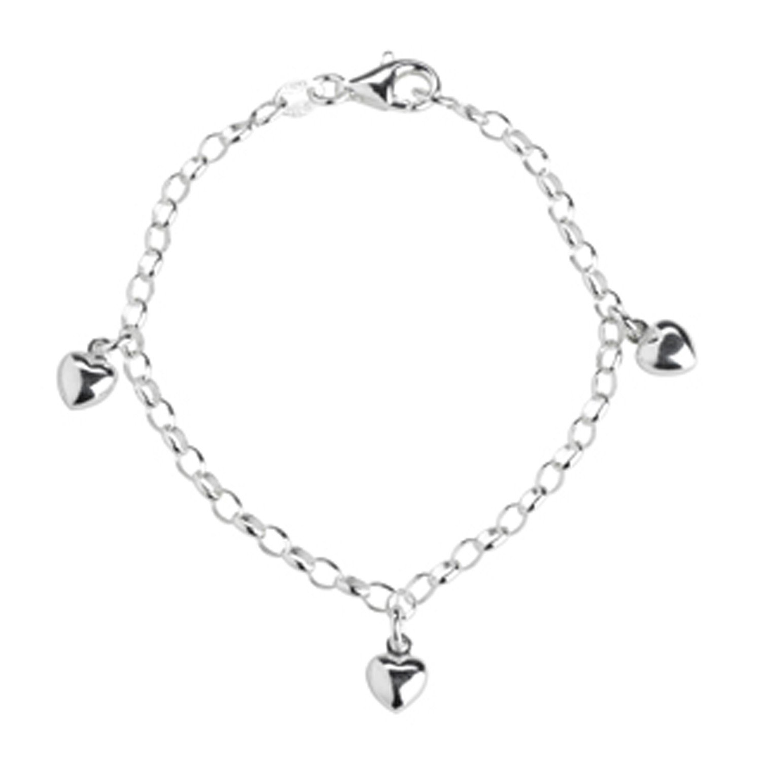Nordahl Andersen Hjerter Armbånd Sølv 17cm