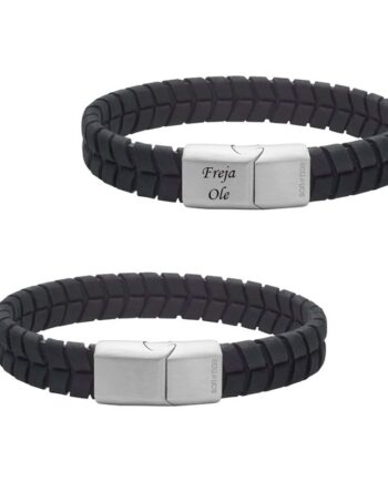 Nordahl Andersen Son Armbånd Sort Kalveskind 12mm