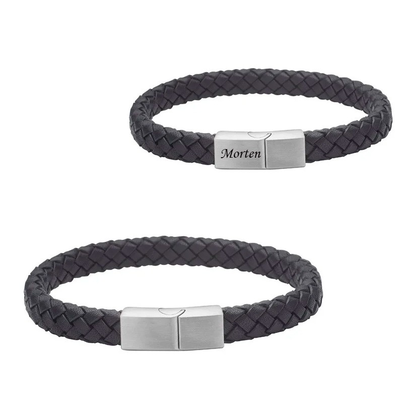 Nordahl Andersen Son Armbånd Sort Kalveskind