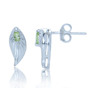 ørestikker Med Peridot 12x5mm Par