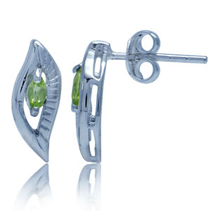 ørestikker Med Peridot 13x5mm Par
