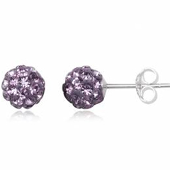 ørestikker Med Swarovski Krystaller ø6mm Par