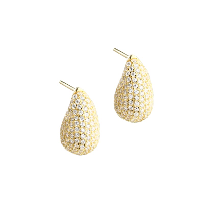 Pav Big Earstud Golden