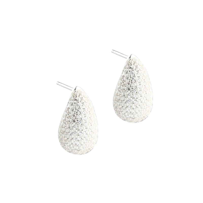 Pav Big Earstud Silver
