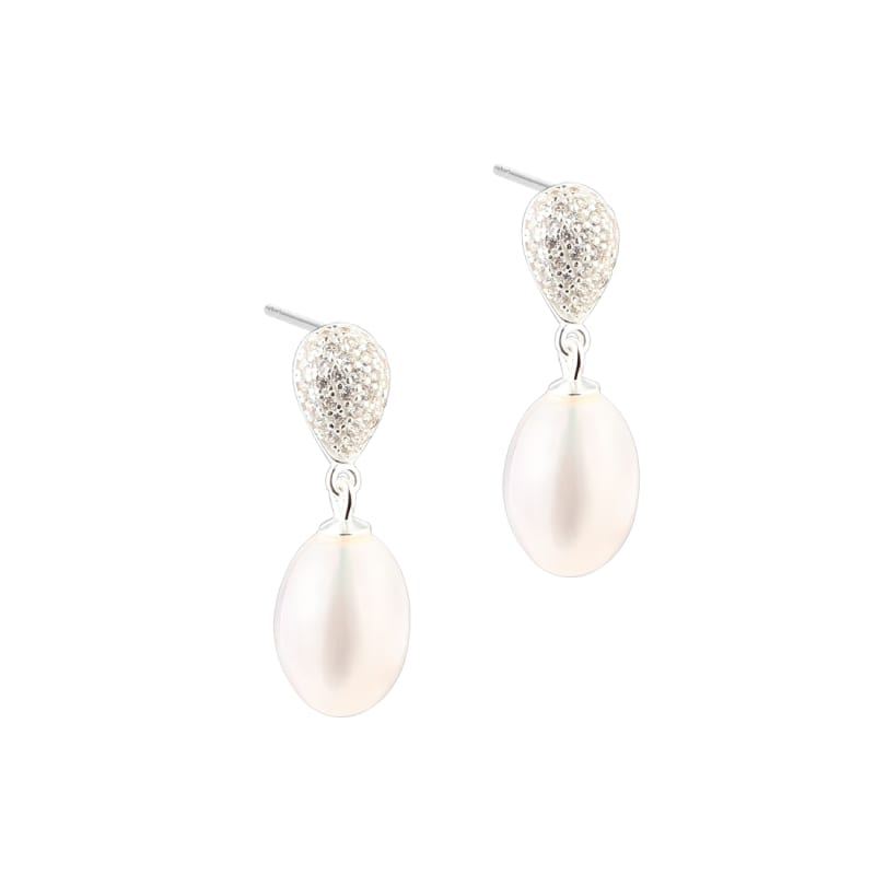 Pav Pearl Earstud Silver
