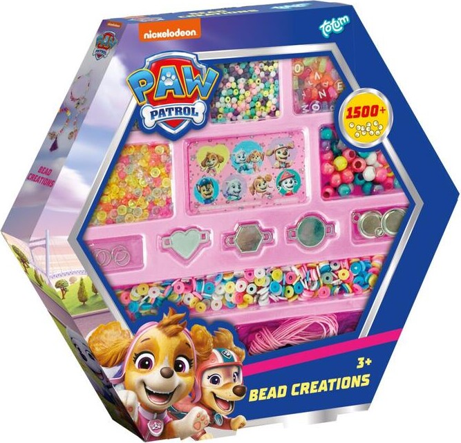 Paw Patrol Perlesæt Til Smykker Over 1500 Dele Totum