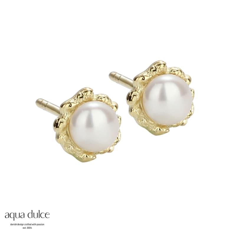 Pearl Stud Earstud Golden