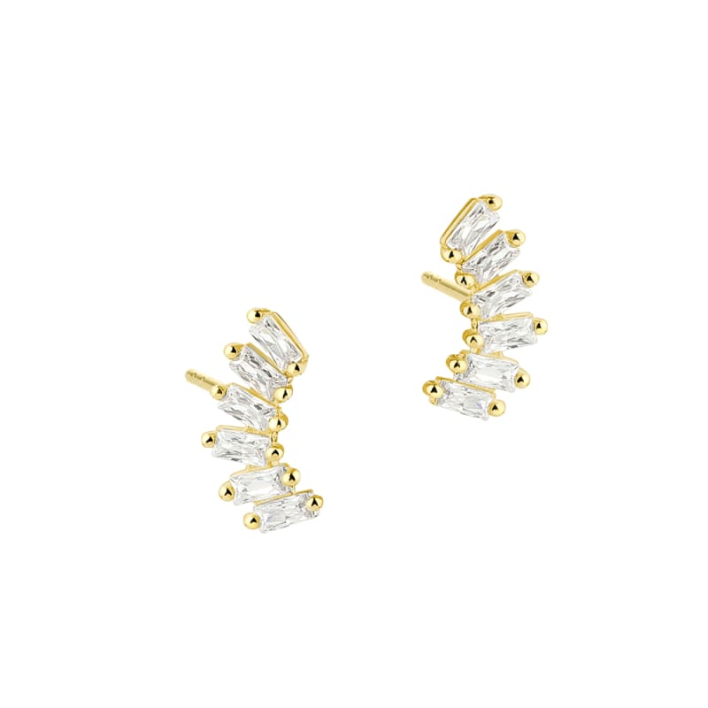 Philina Clear Earstud Golden