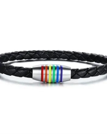 Pride Bololæder Armbånd