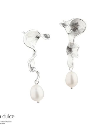 Rhumba Curly Earstud  Silver