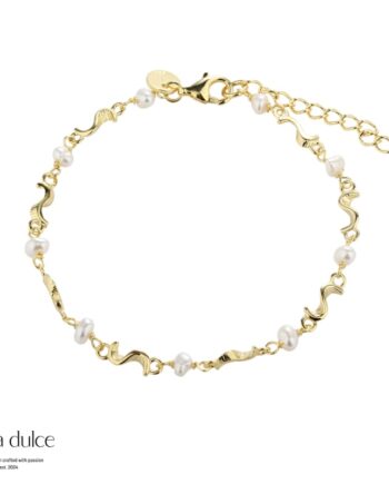 Rhumba Pearl Bracelet  Golden