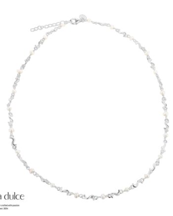 Rhumba Pearl Necklace  Silver