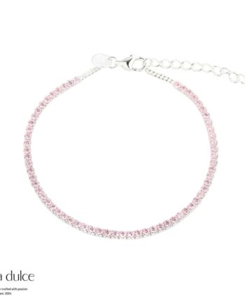 Rose Dagny Tennis Bracelet  Silver