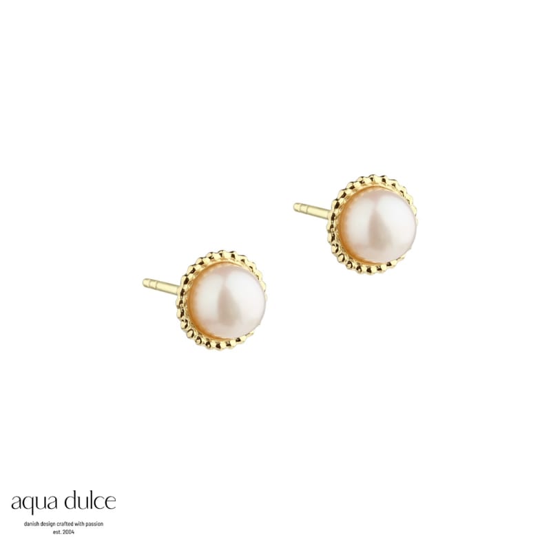 Simple Tina Earstud Golden