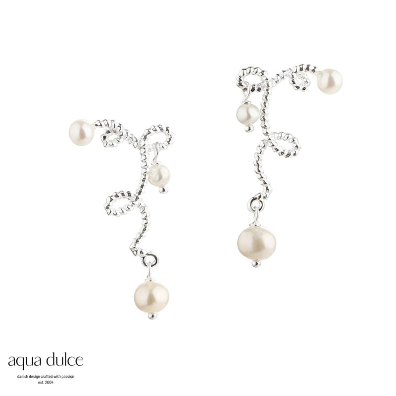 Swirl Love Stud Silver