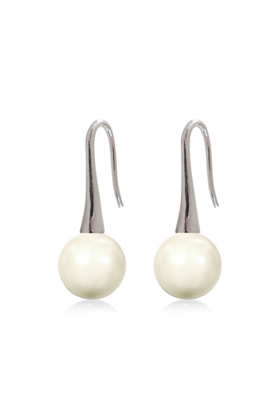 Trumpet øreringe Crystal Creme