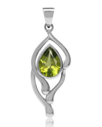 Vedhæng Med Peridot 30mm Kæde