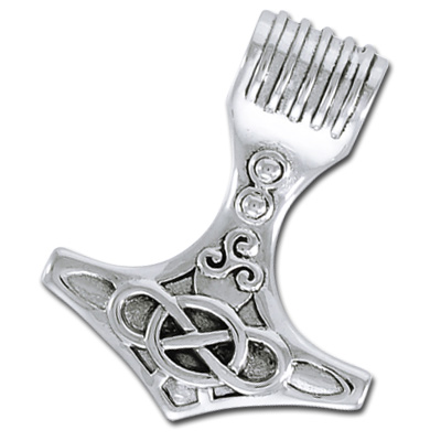 Vedhæng Thors Hammer 32mm Kæde