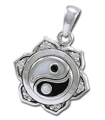 Yin Yang Lotus Vedhæng Kæde