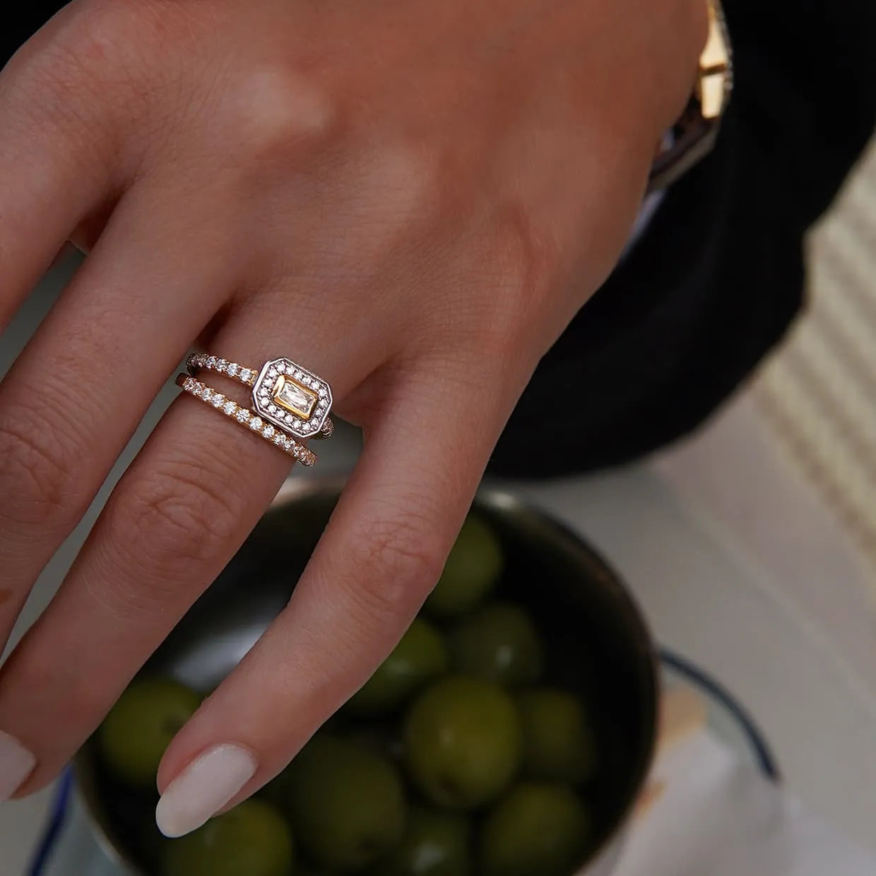 Abelstedt Emerald Ring Guld Vermeil