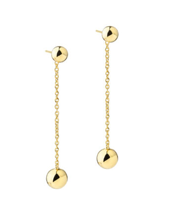 Alba Earstud Long  Golden