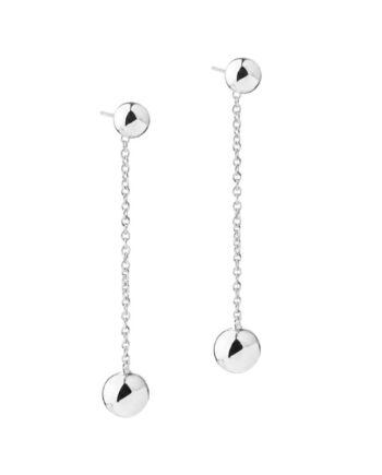 Alba Earstud Long  Silver