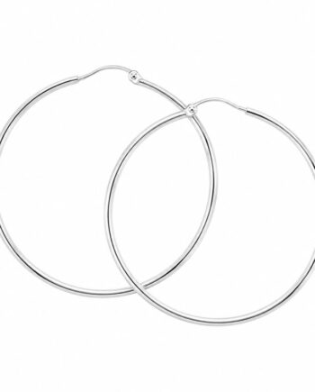 Ana Hoop Medium  Silver