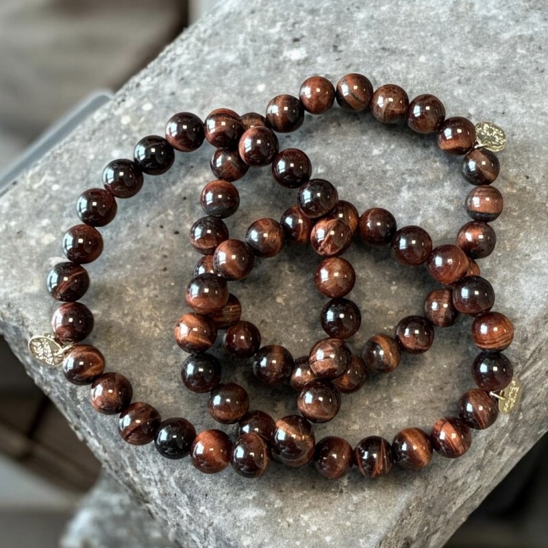 Armbånd Friihof Siig Brune Perler