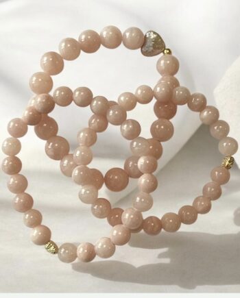 Armbånd Friihof  Siig Lys Rosa Perler