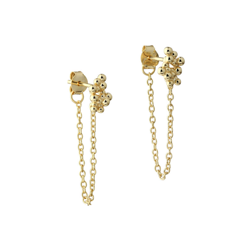 Aya Earstud Chain  Golden