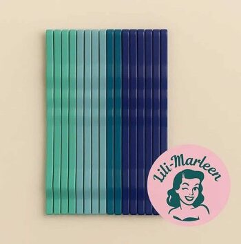Bobby Pins Blå Nuancer