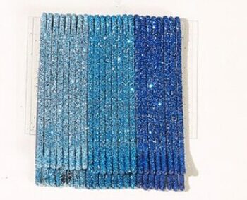 Bobby Pins Glitter Blå Nuancer Stk
