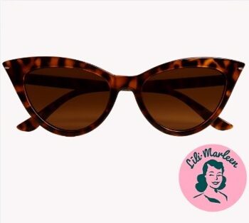 Cateye Solbriller Leopart Med Mørkt Glas