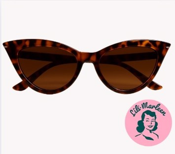 Cateye Solbriller Leopart Med Mørkt Glas