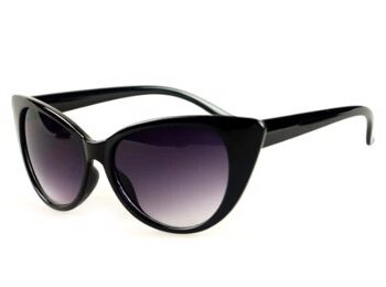 Cateye Solbriller Sort Med Tonede Glas