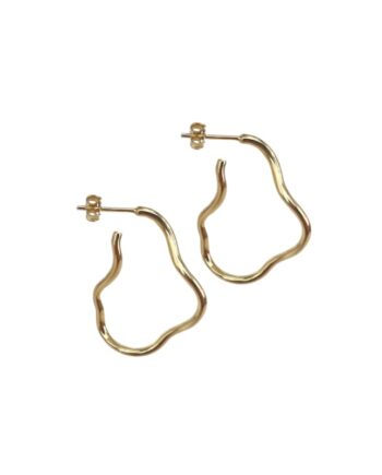 Curly Hoop  Golden