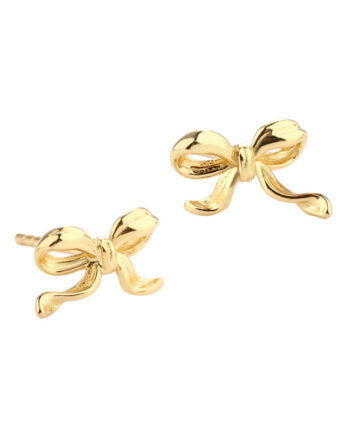 Curve Bow Earstud  Golden